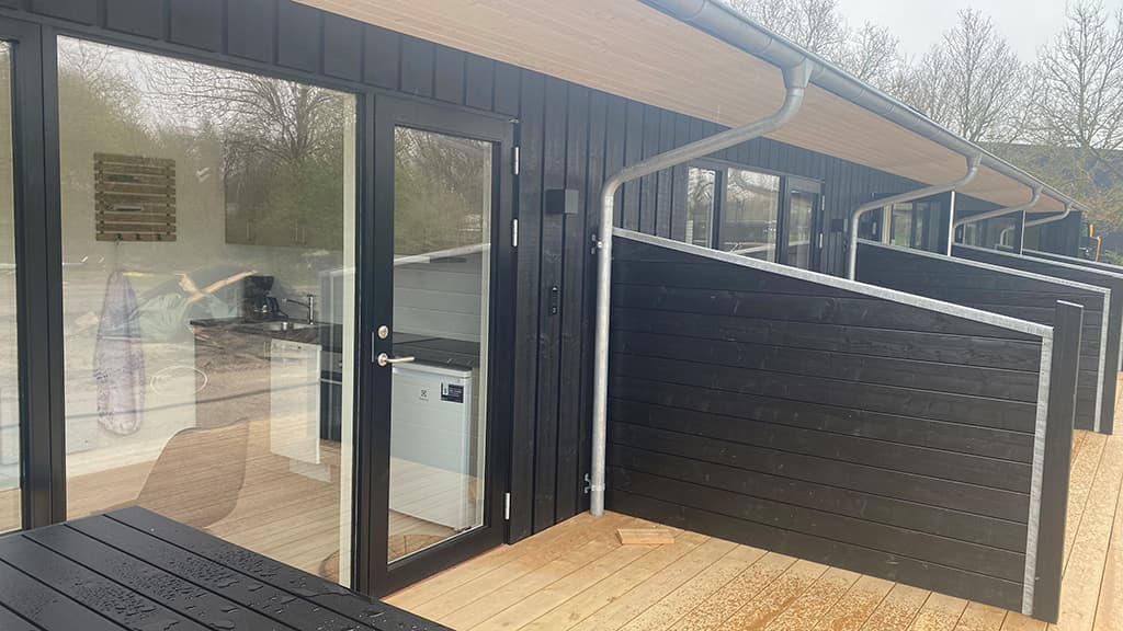 Sportsby Vejen, Ferielejligheder terrasse